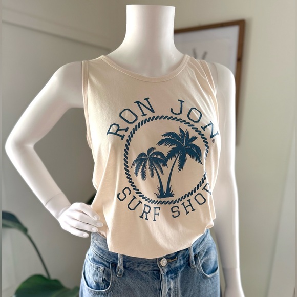 NWT Ron Jon Surf Shop Palm Tree Tank Size S - Picture 3 of 5